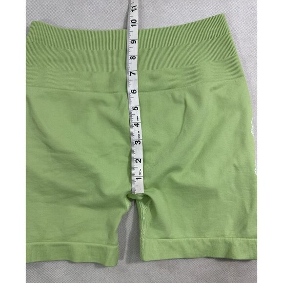 Darc Sports Lime Green Three Wolves Seamless Everson Training Shorts M? EUC - Picture 4 of 6